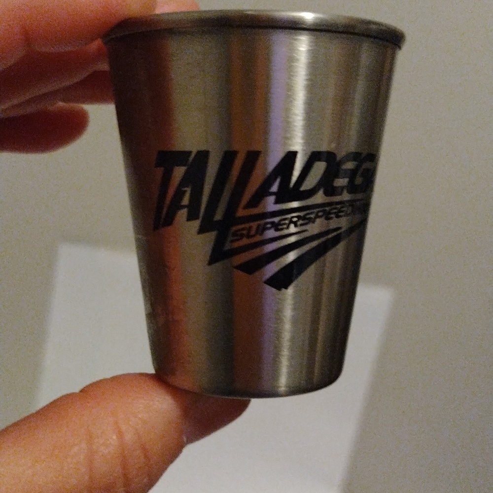 Talladega shot glass